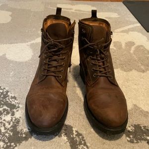 LEATHER ALDO BOOTS MENS 9.5